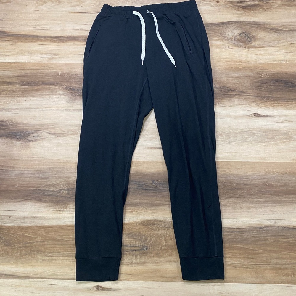 Vuori Ponto Performance Jogger Size M Activewear Recycled Knit Black Slim Fit